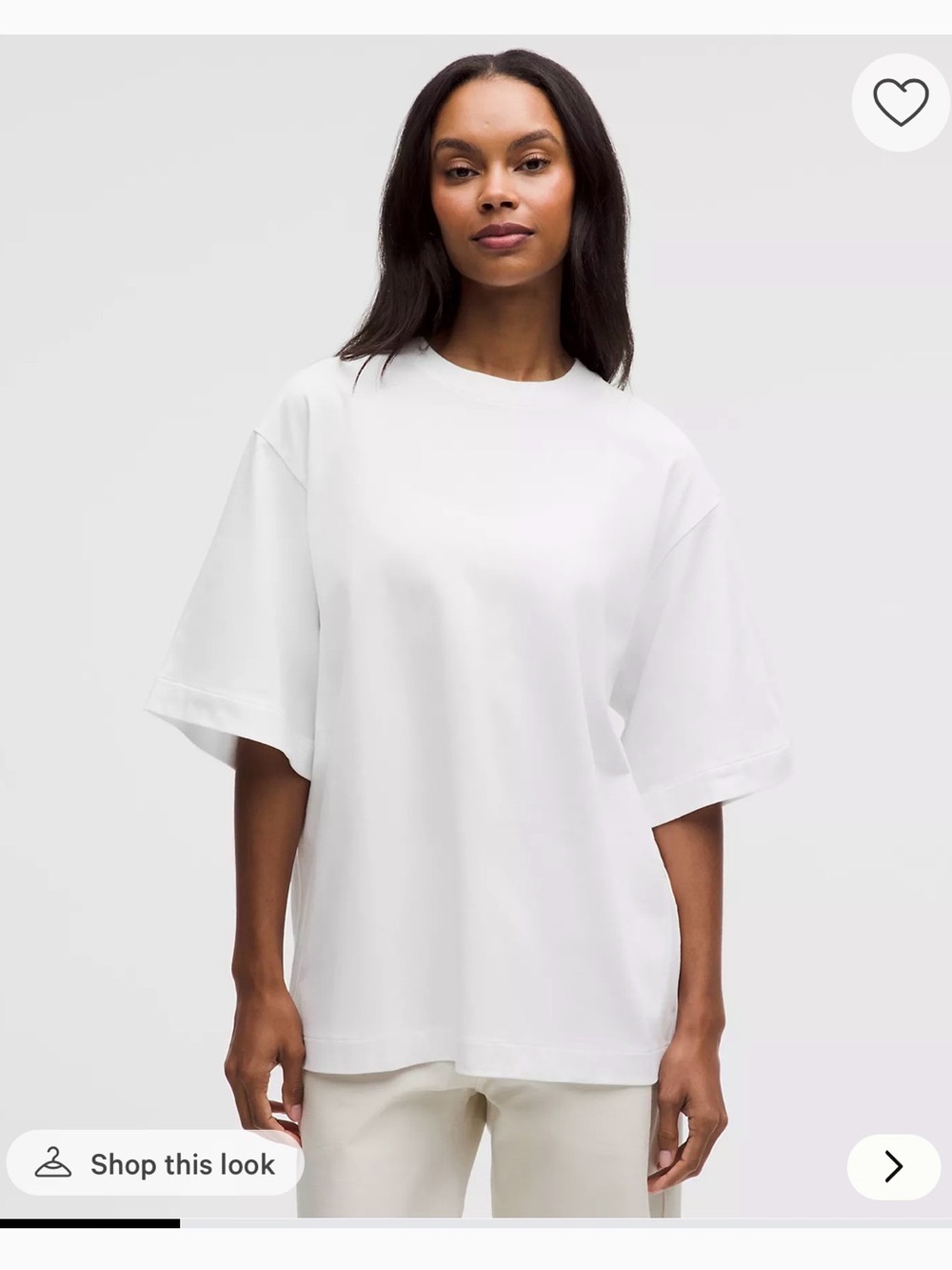 Lululemon heavyweight cotton oversized tshirt